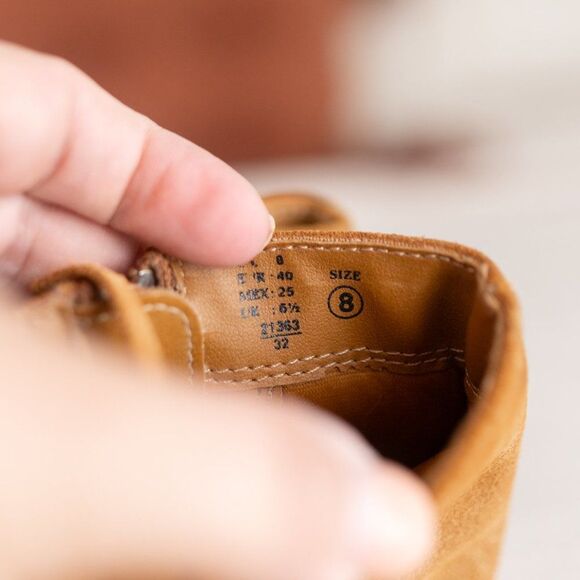 Predictions Brown Cognac‎ Suede Tassel Ankle Boots size 8 - Picture 10 of 12